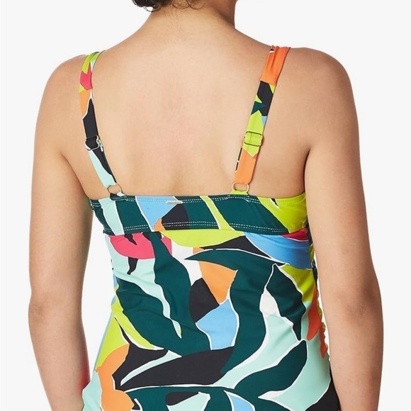 Anne Cole Women's Standard Underwire Tankini 38D/36DD slimming cottage core - Picture 2 of 9